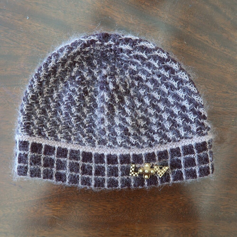 Authentic Louis Vuitton Beanie With LV Emblem